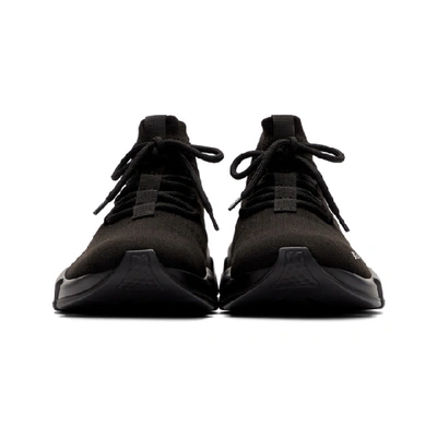 BALENCIAGA 黑色 SPEED 系带袜式运动鞋