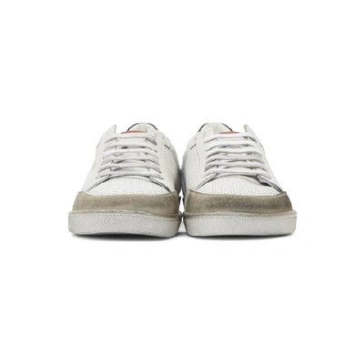 Shop Saint Laurent White Court Classic Sl/10 Sneakers In 9374 Bo/bo