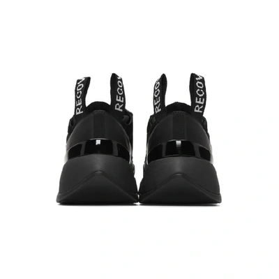 Shop Palm Angels Black Recovery Lace-up Sneakers