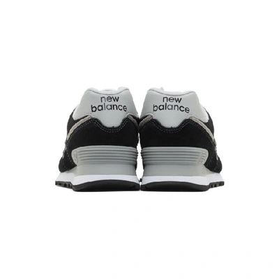 Shop New Balance Black 574 Core Sneakers In Blk/blk