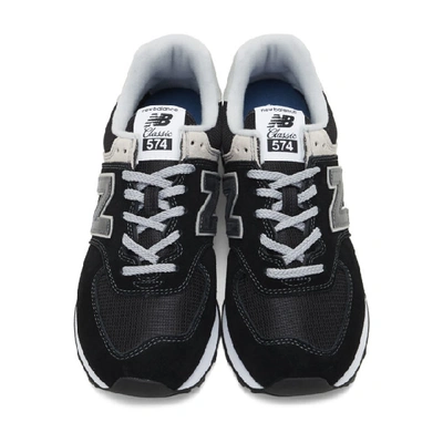 Shop New Balance Black 574 Core Sneakers In Blk/blk