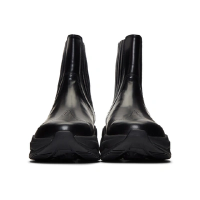 Shop Wooyoungmi Black Rubber Sole Chelsea Boots