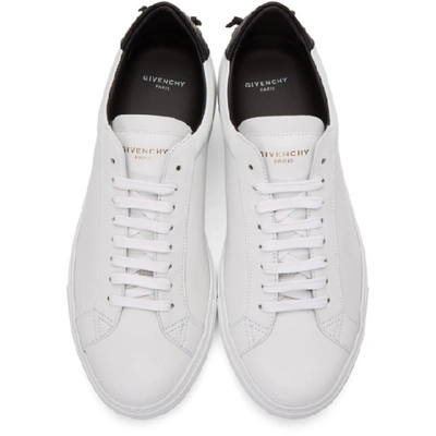 Shop Givenchy White & Black Urban Knots Sneakers In 116-wht/blk