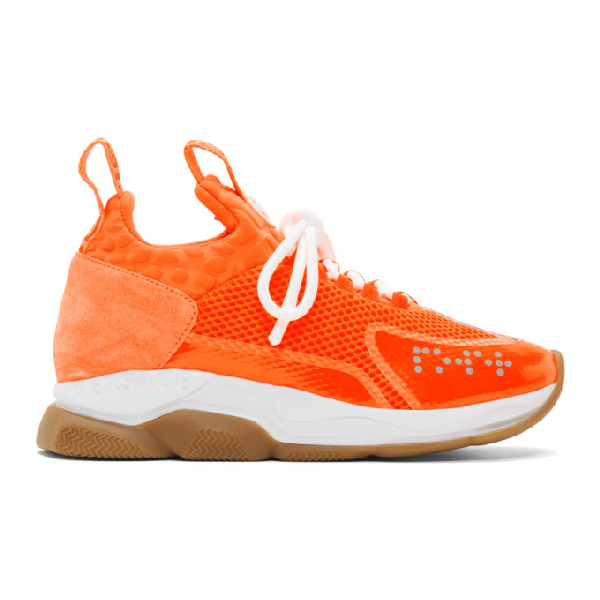 orange versace sneakers