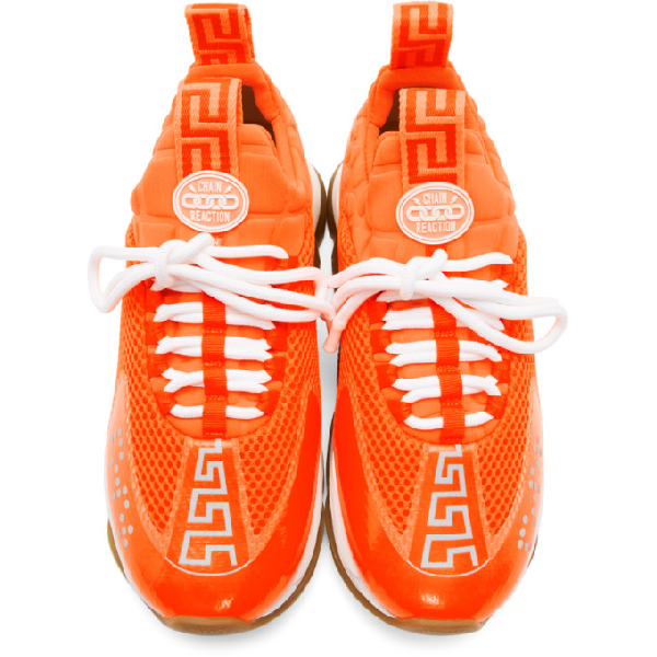 versace orange shoes