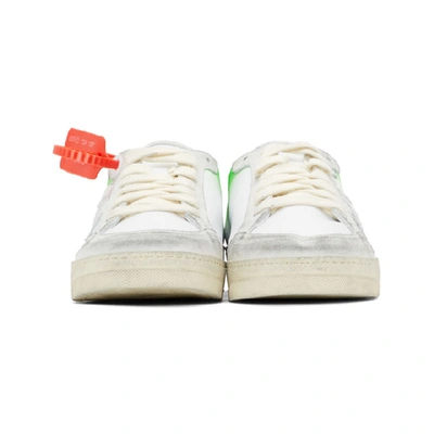 Shop Off-white White 2.0 Low Sneakers In 0140 Whtgrn