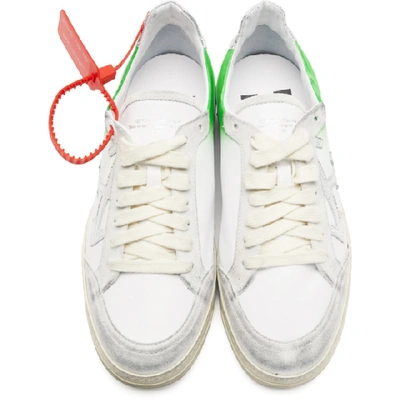 Shop Off-white White 2.0 Low Sneakers In 0140 Whtgrn
