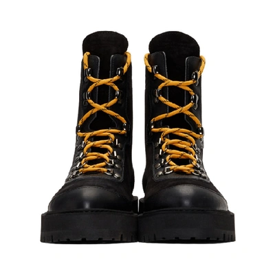 Shop Off-white Black And Yellow Hiking Boots In 1000 Blknoc