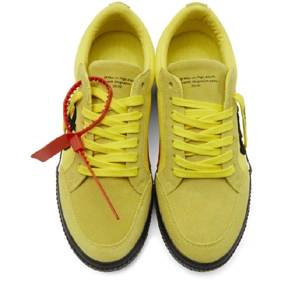 Shop Off-white Yellow Low Vulcanized Sneakers In Yellow/black