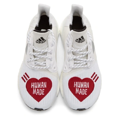 ADIDAS ORIGINALS X PHARRELL WILLIAMS 白色 AND 红色 HUMAN MADE SOLAR HU 运动鞋