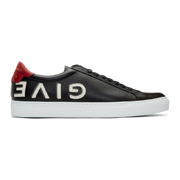 givenchy black and red sneakers