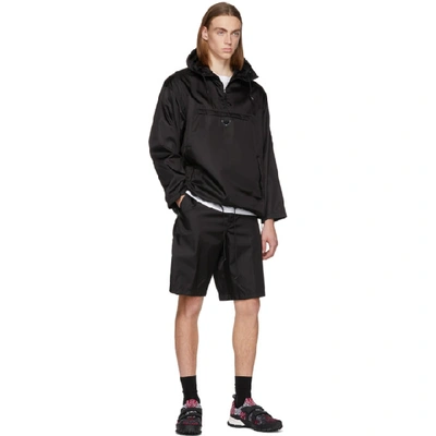 Prada Crossection Knit Black And Red Trainers