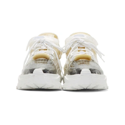 Shop Maison Margiela Transparent Pu And Sponge Retro Fit Sneakers In H7379 Trans