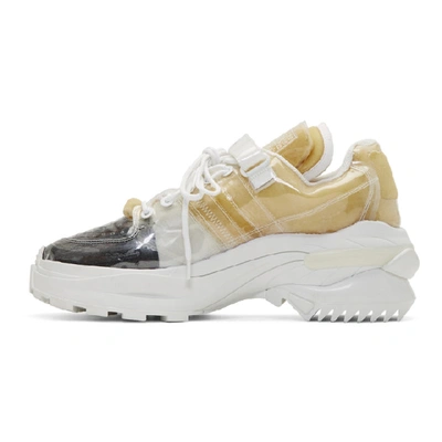 Shop Maison Margiela Transparent Pu And Sponge Retro Fit Sneakers In H7379 Trans