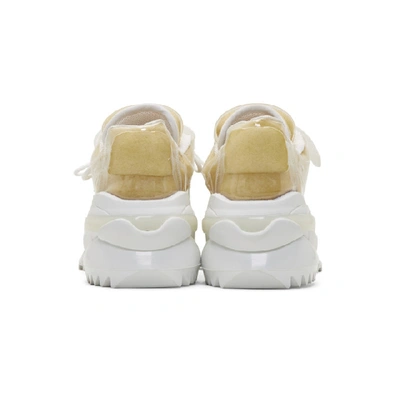 Shop Maison Margiela Transparent Pu And Sponge Retro Fit Sneakers In H7379 Trans