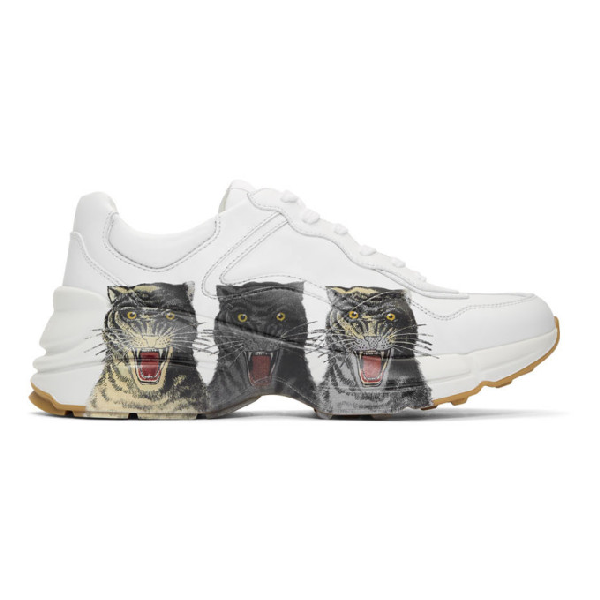 men's rhyton leather sneaker with tigers