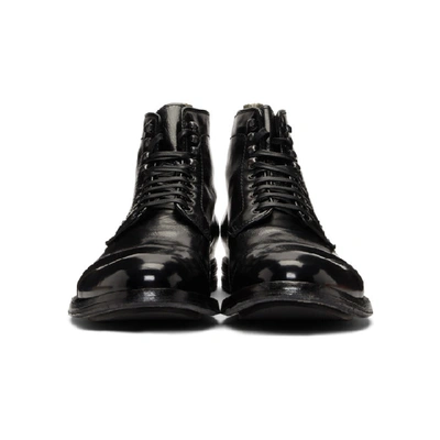 Shop Officine Creative Black Anatomia 16 Boots In Nero