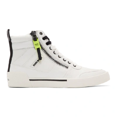 Shop Diesel White S-dvelows High-top Sneakers In T1015 White
