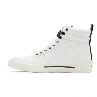 Shop Diesel White S-dvelows High-top Sneakers In T1015 White