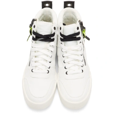 Shop Diesel White S-dvelows High-top Sneakers In T1015 White