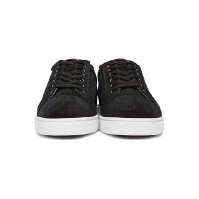 Shop Christian Louboutin Black Louis Junior Orlata Sneakers In Bk01 Black