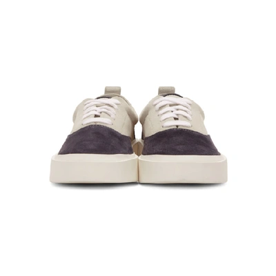 Shop Fear Of God Black And Grey Suede Sneakers In 960 Char/gr