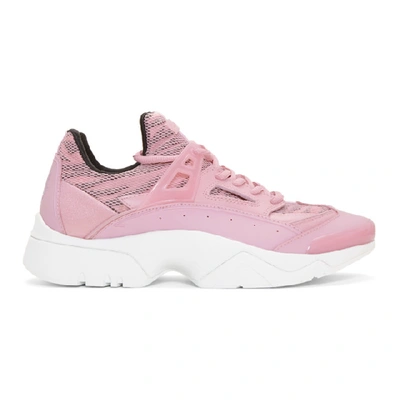 Shop Kenzo Pink Core Tiger Sneakers In 33 Pastlpin
