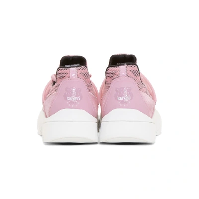 Shop Kenzo Pink Core Tiger Sneakers In 33 Pastlpin