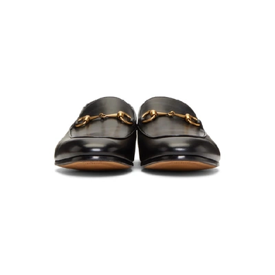 Shop Gucci Black Brixton Loafers In 1000 Black