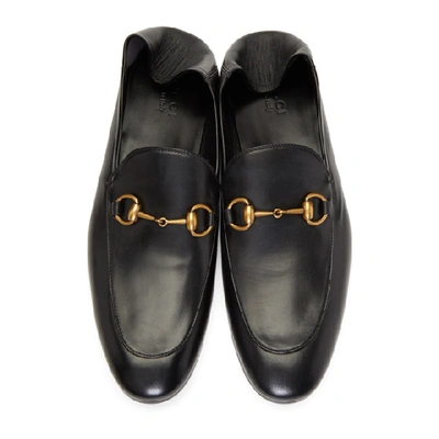 Shop Gucci Black Brixton Loafers In 1000 Black