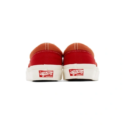 Shop Vans Red And Orange Og Era Lx Sneakers In Red Apric