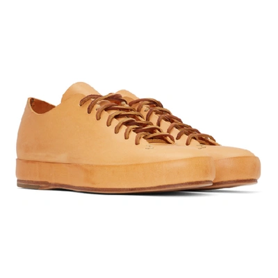 Shop Feit Tan Hand Sewn Low Sneakers