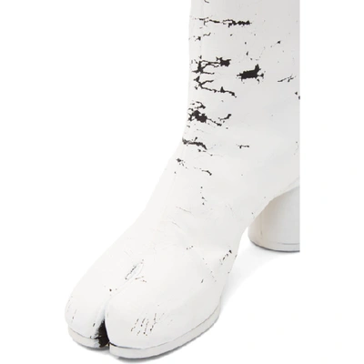 MAISON MARGIELA SSENSE 独家发售黑色 WHITE-OUT 足袋靴