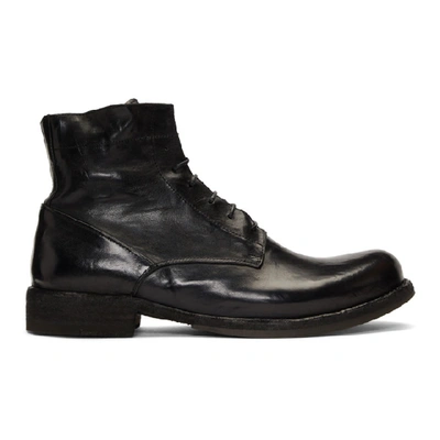 Shop Officine Creative Black Ikon Boots In Nero