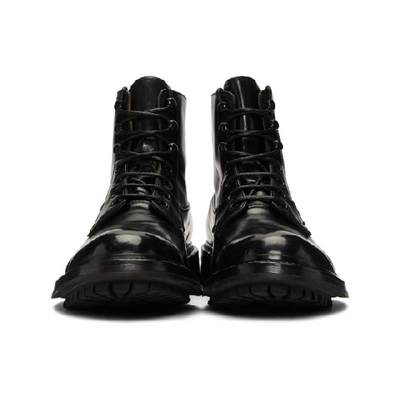 Shop Officine Creative Black Exeter 4 Boots In Nero Black