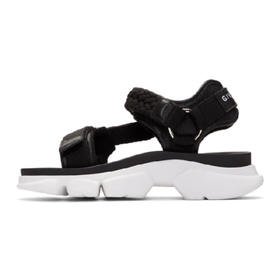 Shop Givenchy Black Jaw Sandals In 001 Black