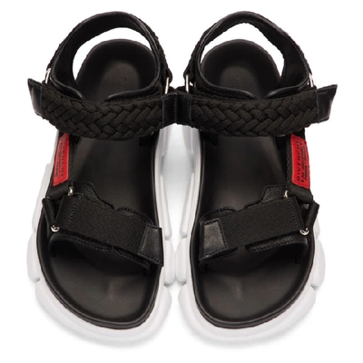 Shop Givenchy Black Jaw Sandals In 001 Black
