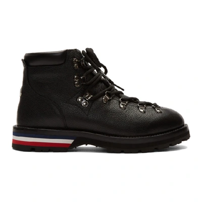 Shop Moncler Black Peak Boots In 999 Black