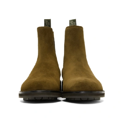 Shop Polo Ralph Lauren Brown Suede Bryson Chelsea Boots In Polosnuff