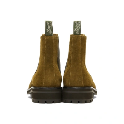 Shop Polo Ralph Lauren Brown Suede Bryson Chelsea Boots In Polosnuff