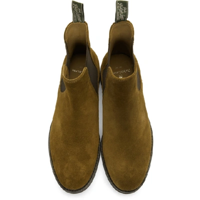 Shop Polo Ralph Lauren Brown Suede Bryson Chelsea Boots In Polosnuff