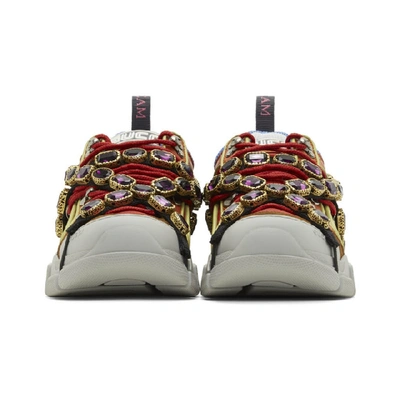 Shop Gucci Multicolor Removable Crystals Flashtrek Sneakers In 6493 Lt H.r