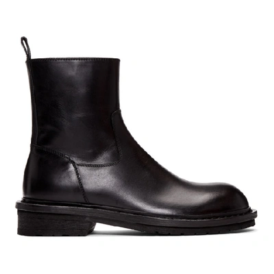 Shop Ann Demeulemeester Black Tucson Zip-up Boots In Tucson Nero