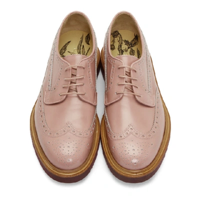PAUL SMITH 粉色 CRISPIN 布洛克鞋