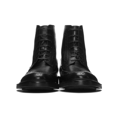Shop Saint Laurent Black Army 20 Combat Boots In 1000 Black