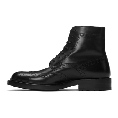 Shop Saint Laurent Black Army 20 Combat Boots In 1000 Black