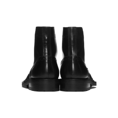 Shop Saint Laurent Black Army 20 Combat Boots In 1000 Black