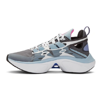 Shop Nike Grey And Blue Signal D/ms/x Sneakers