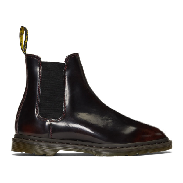 dr martens chelsea boots burgundy