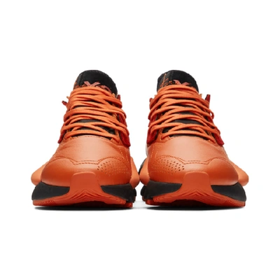 Shop Y-3 Orange Kaiwa Sneakers In Oranblkwht